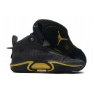 air Jordan 36 man shoes black gold-P12309